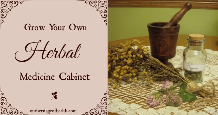 Grow your own herbal medicine cabinet | ourheritageofhealth.com