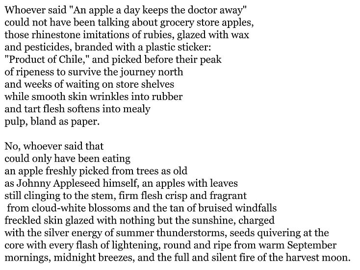 apple poem 