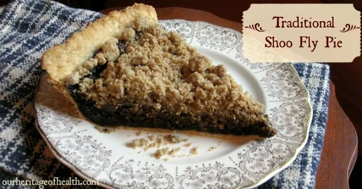 Traditional Shoo Fly pie recipe | ourheritageofhealth.com
