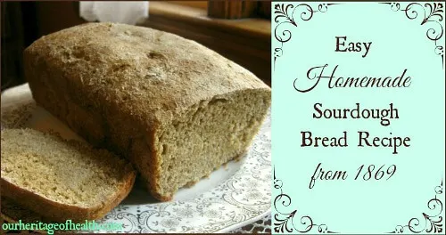 Easy homemade sourdough bread recipe from 1869