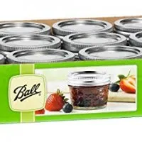 Ball Mason 4oz Quilted Jelly Jars with Lids and Bands, Set of 12