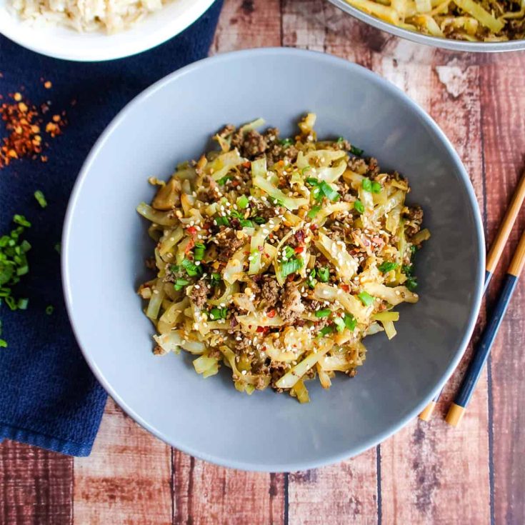 Image for Ground Beef and Cabbage Stir Fry