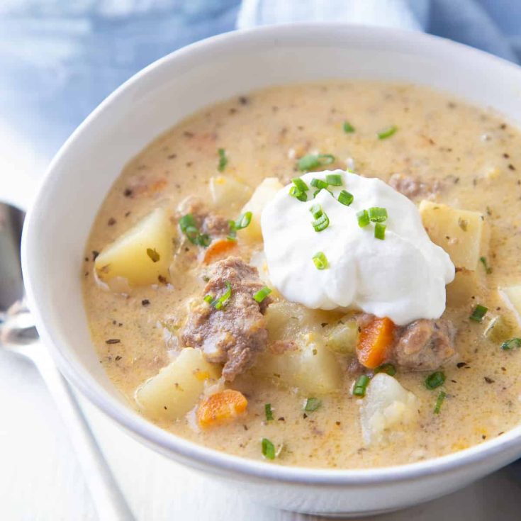 Image for Crockpot Cheeseburger Soup
